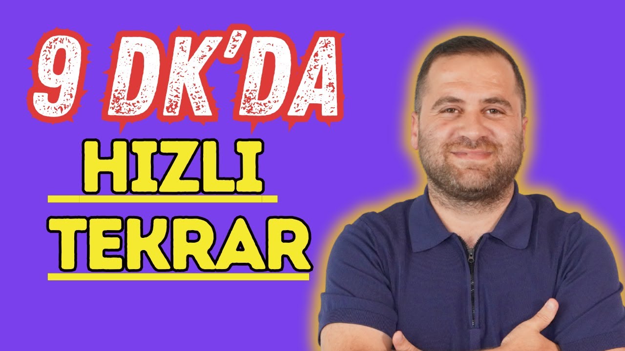 9 sınıf edebiyat I 1. dönem 2. yazılı I 9 DK' da hızlı tekrar