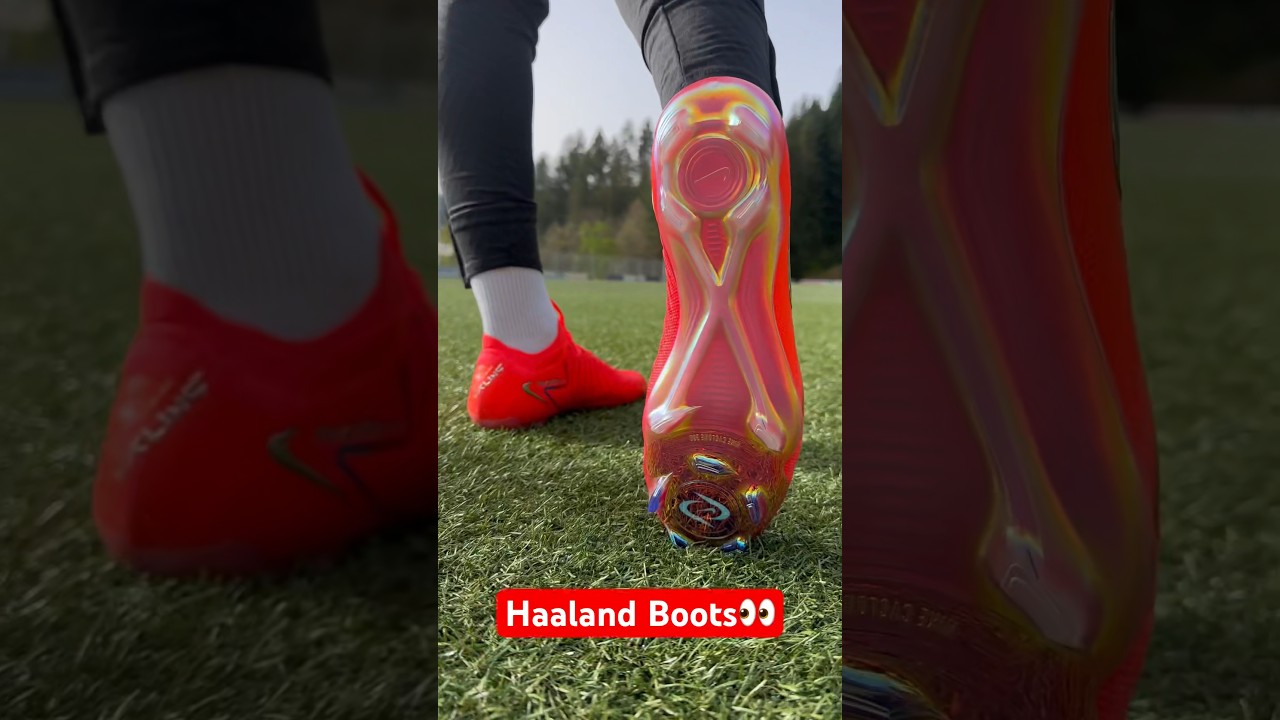 Haaland Boots on feet👀 Nike Phantom GX2 #shorts