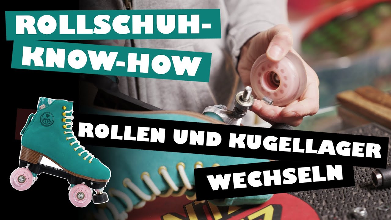 Rollschuh Tutorial - Rollen und Kugellager wechseln tauschen mit BTFL rollerskates