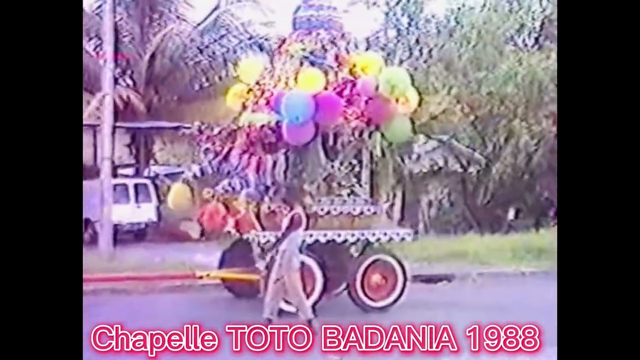 Chapelle Mr TOTO BADANIA 1988 🔥 feu 🔥 & sortie chariot vers la rivière Saint-Étienne Saint-Louis