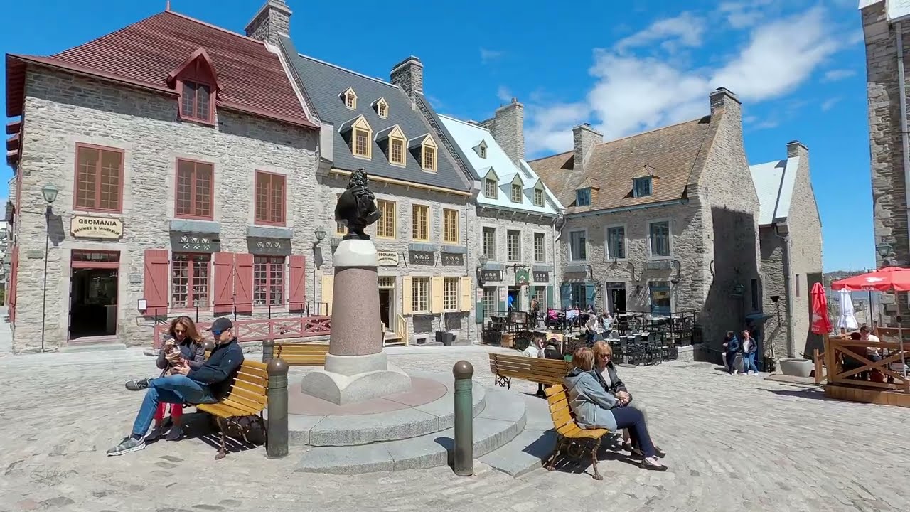 Old Quebec City Walking Tour 4K - Most Popular and Beautiful street