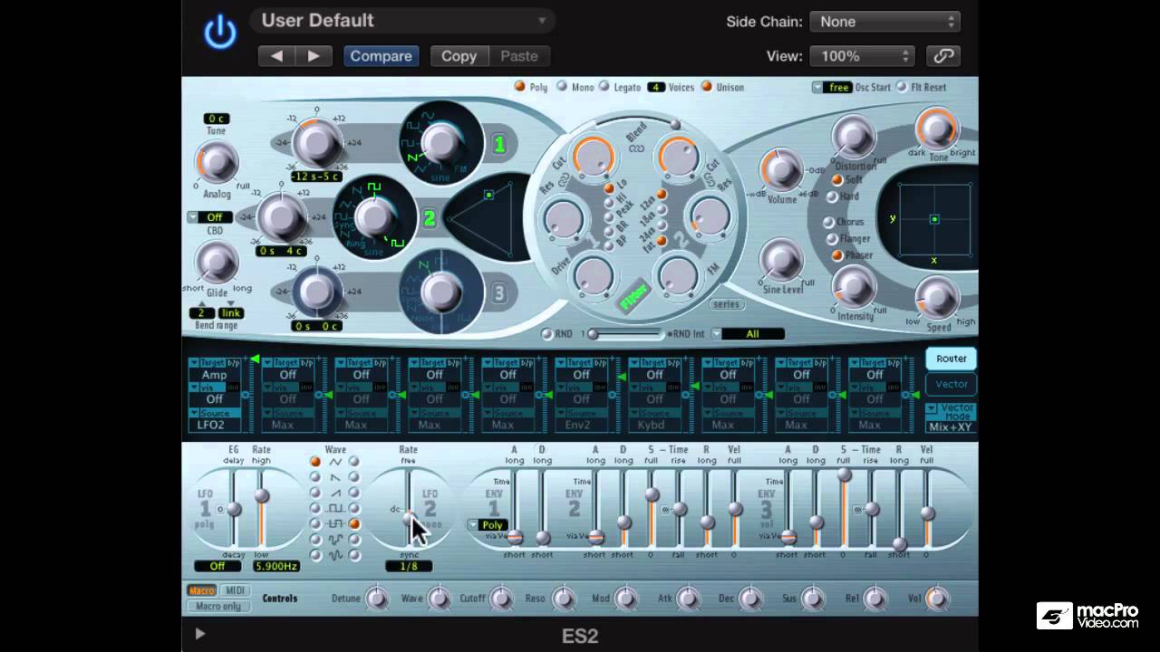 Logic Pro X 207: ES2 Sound Design Workshop - 9. Pumping Synth