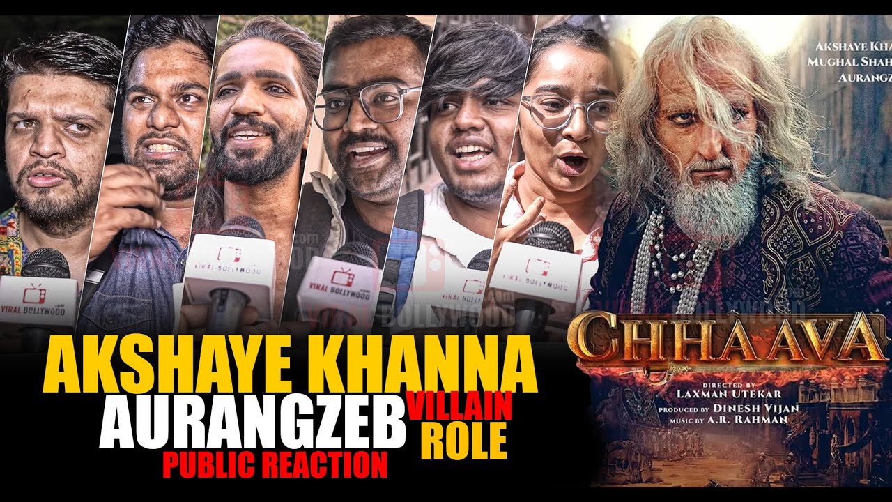 Akshaye Khanna First Time Villain Role Aurangzeb Role Chhaava Movie | Public Reaction