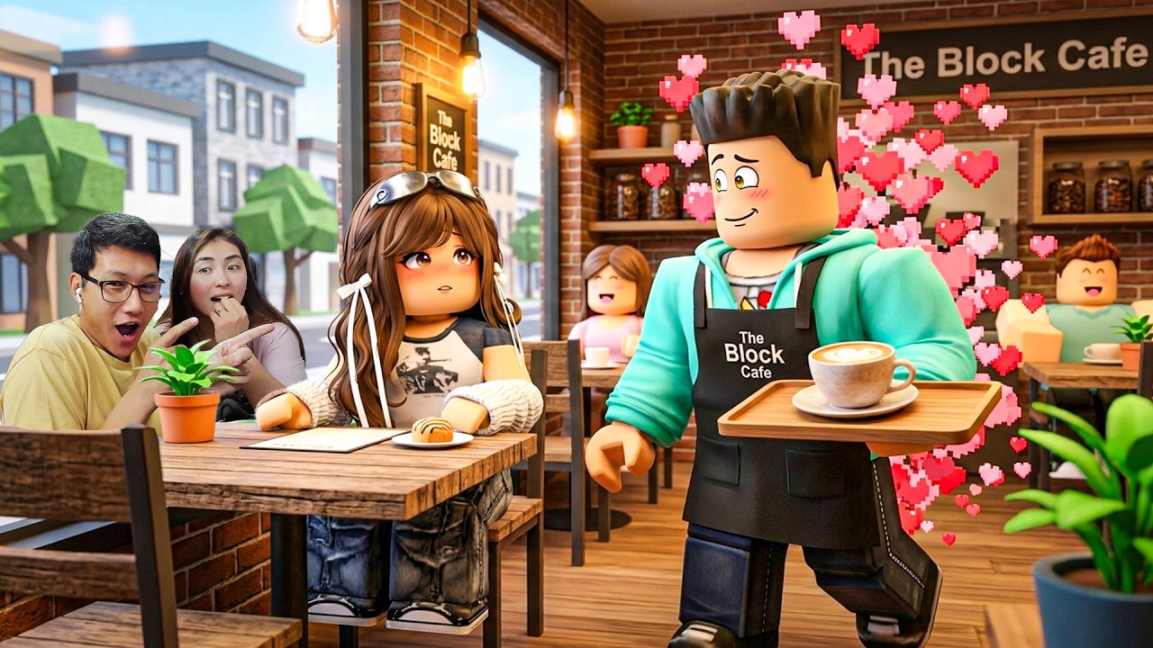 Ая офицант жігітті сындырып алды (Roblox)