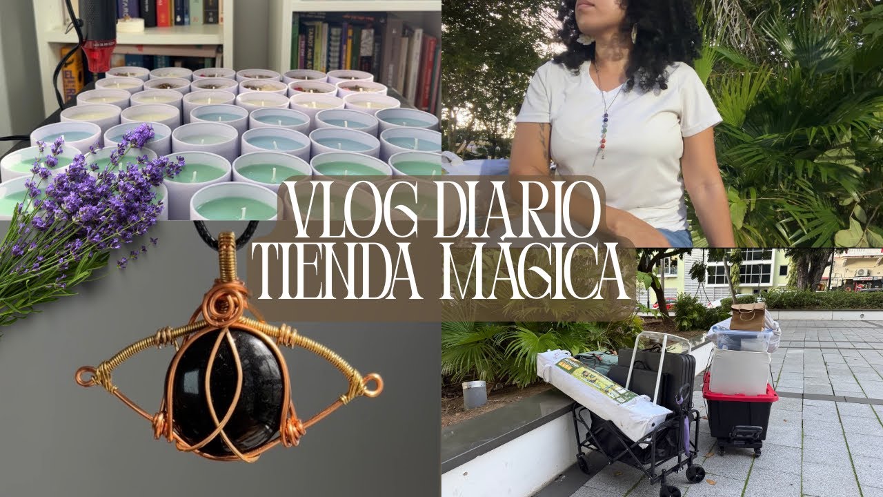 VLOG Diario | Tienda Mística | Preparando velas y accesorios mágicos ✨
