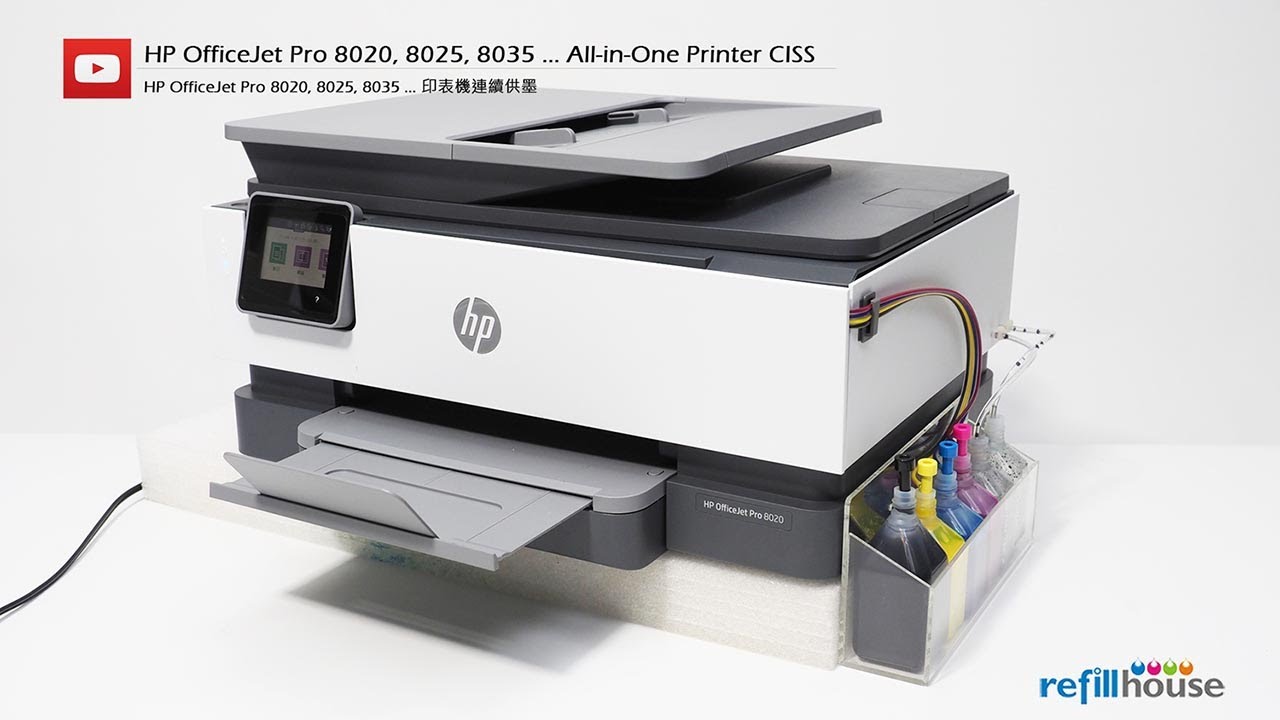 HP OfficeJet Pro 8020, 8025, 8035 Modify to CISS - HP 915, 910, 912, 914
