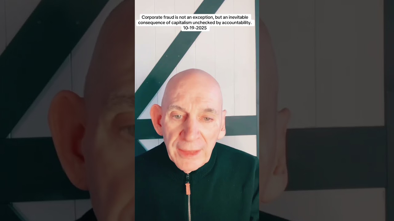 Корпоративное мошенничество — не исключение, а неизбежное следствие неконтролируемого капитализма...