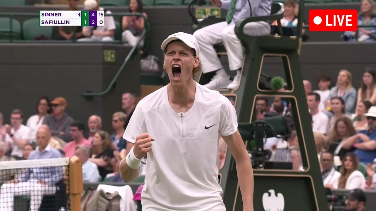 Jannik Sinner vs Roman Safiullin Highlights WIMBLEDON 2023 LIVE 🔴