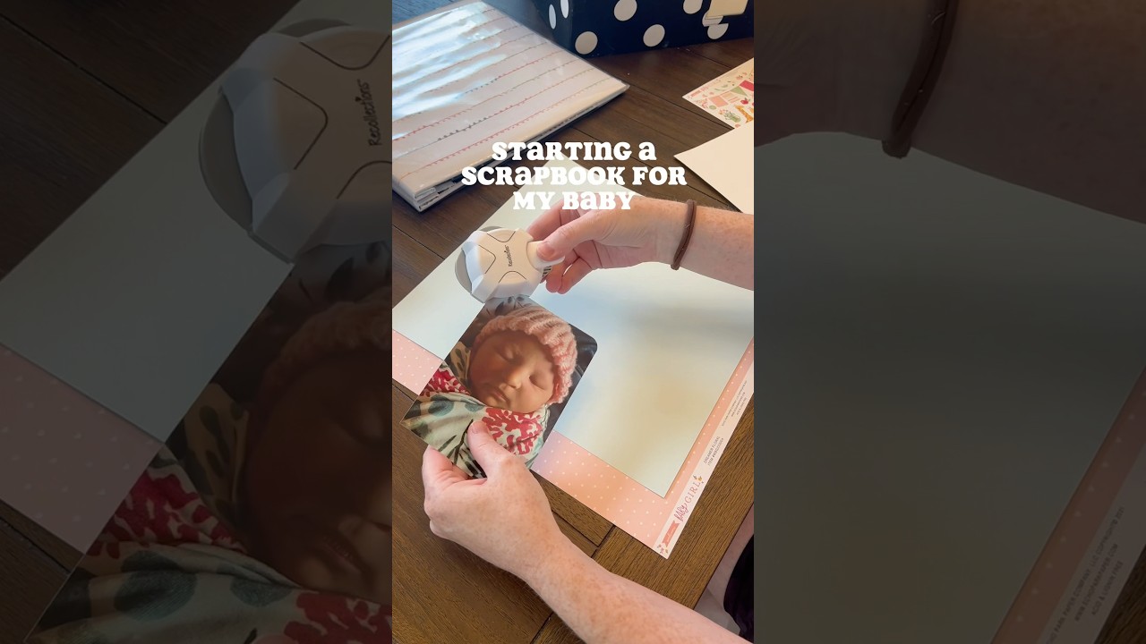 The start of a new scrapbook! #scrapbook #scrapbooking #craftymom #crafting #scrapbookideas #mom