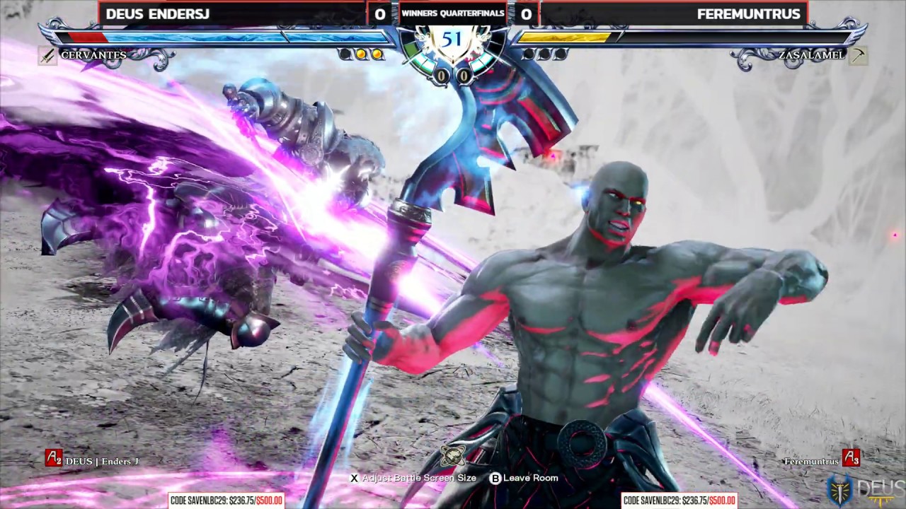 Soul Calibur 6 @ NLBC Online #8 - DEUS EndersJ vs Feremuntrus [4K/60fps]