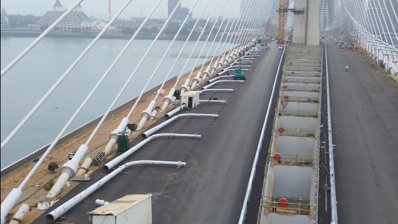 2026.01.26  淡江大橋 河中段 施工概況近距觀察 空拍 LIVE 直播