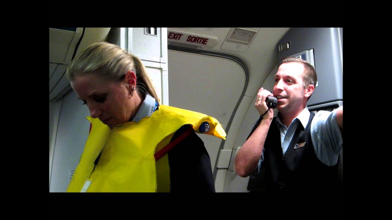 Hilarious Westjet flight attendant before takeoff with Tommy