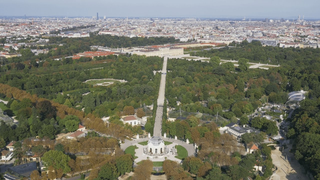 Tiergarten Schönbrunn aus der Luft - Zoo Vienna from above