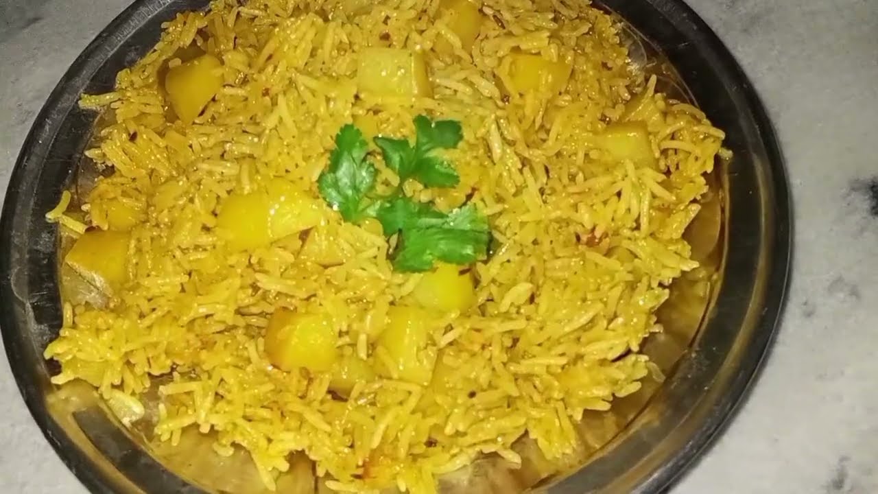 Potato Pulao(آلو کا پلاؤ) recipe simple and easy 
