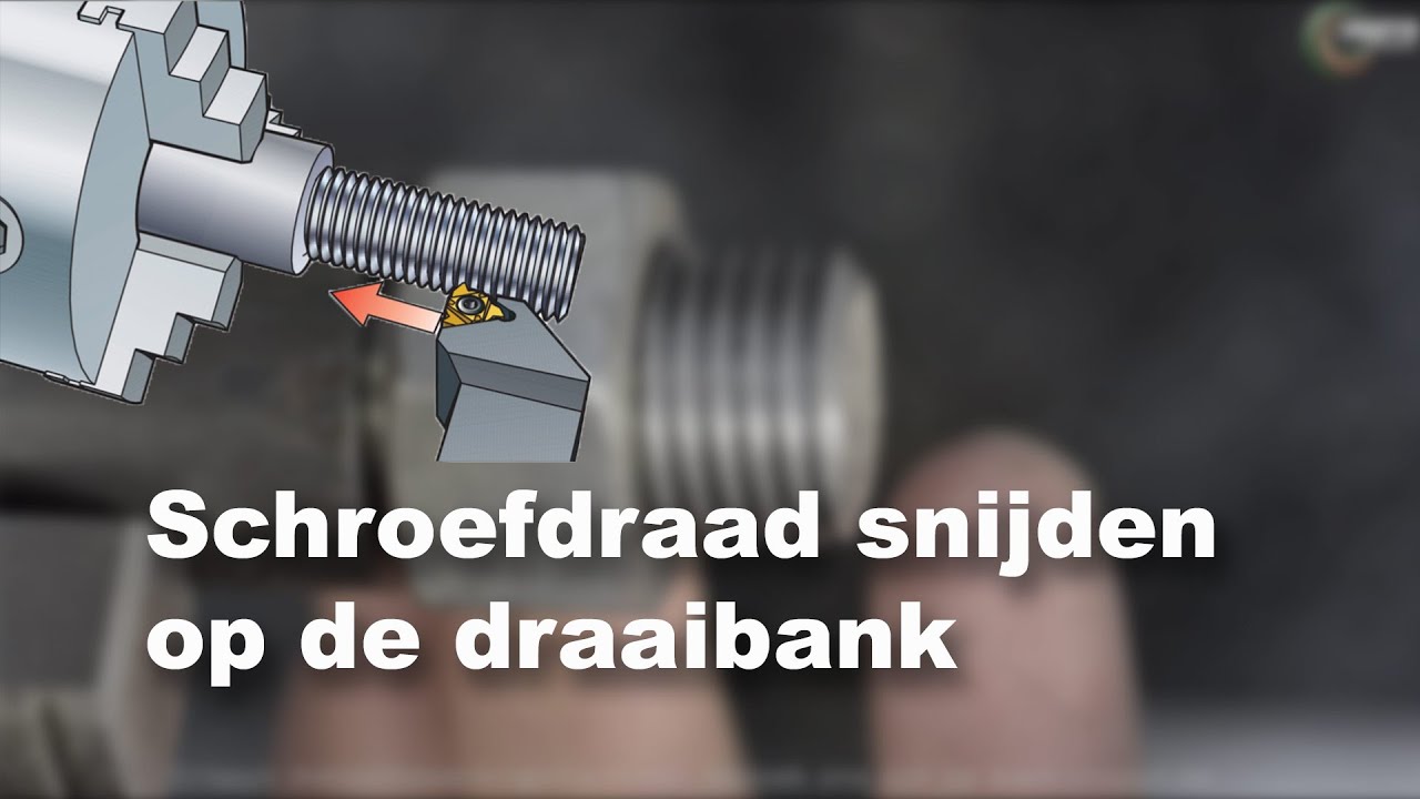 Hoe snij je een schroefdraad op de draaibank?