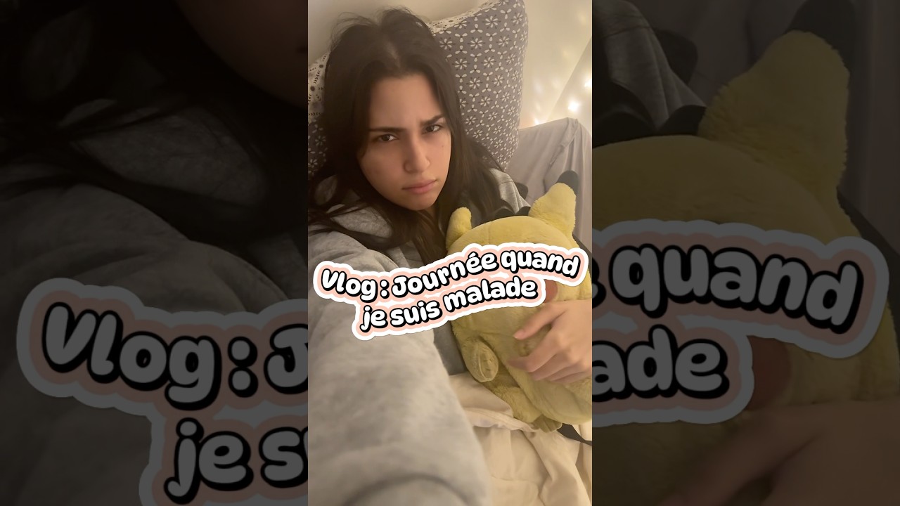 Vlog une journ&eacute;e avec moi malade 🤒 #vlog #sick #lifestylevlog #dayinmylife  #spendadaywithme
