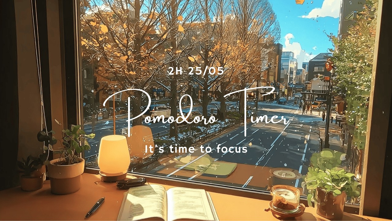 Тихое кафе для концентрации / Pomodoro 25–5 / Учёба