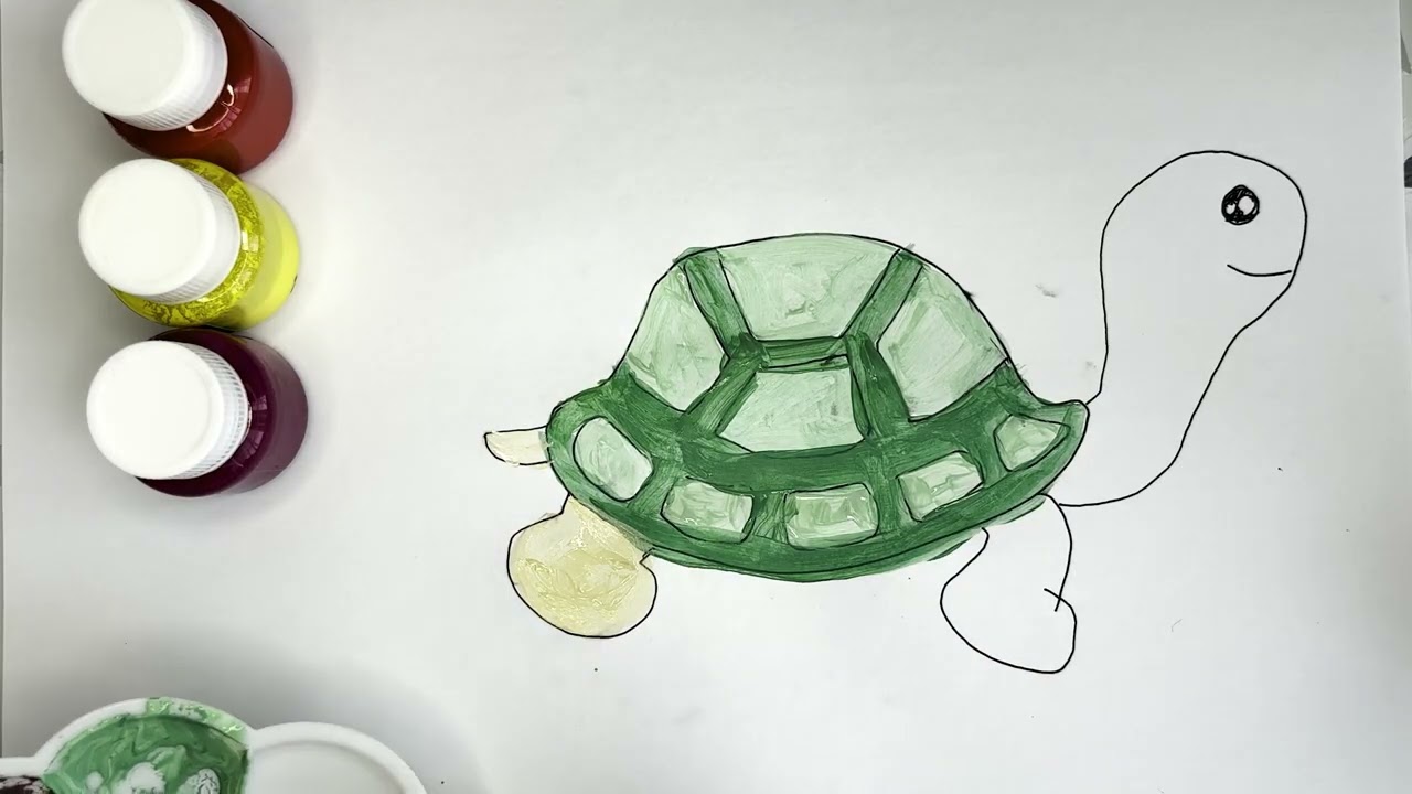 Cara Menggambar Kura-Kura Imut Step by Step! 🎨🐢 | SiPintar Menggambar