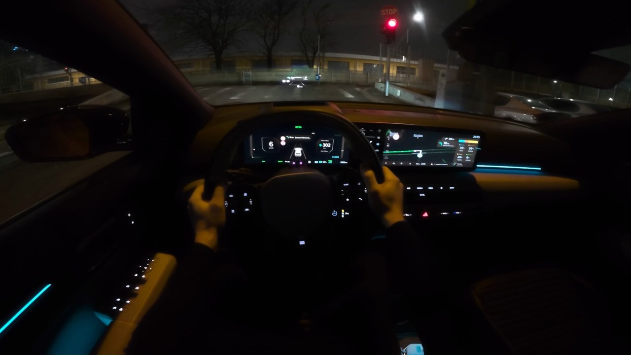 New Kia EV4 GT Line 2026 Night Drive