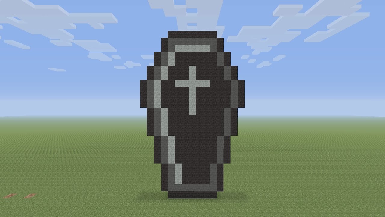 Minecraft Pixel Art - Black Coffin