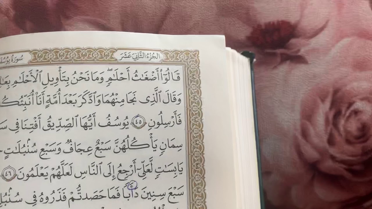 سورة يوسف احكام التجويد41-49