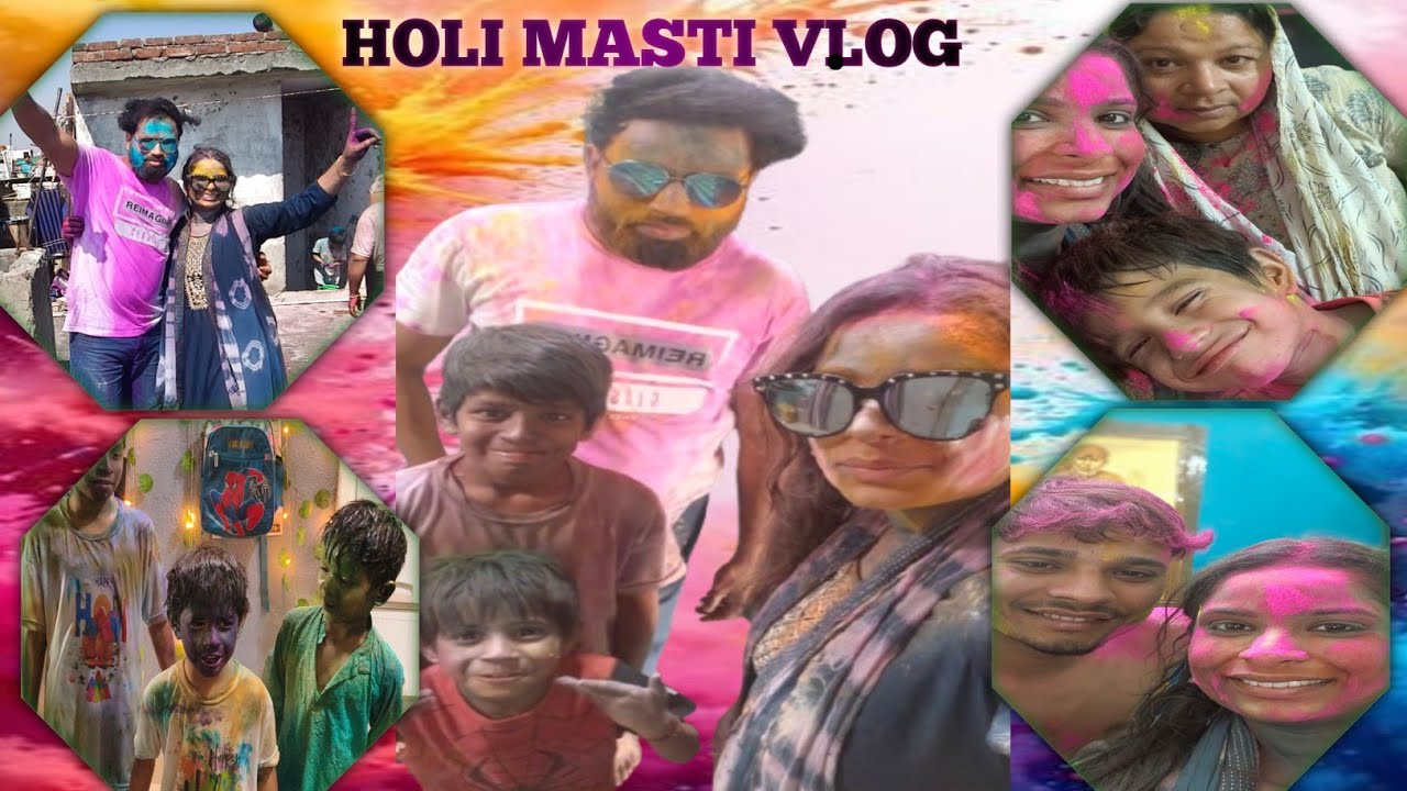 Holi Celebration with Family & Friends 🌈 | Holi Masti Vlog | Colorful Day