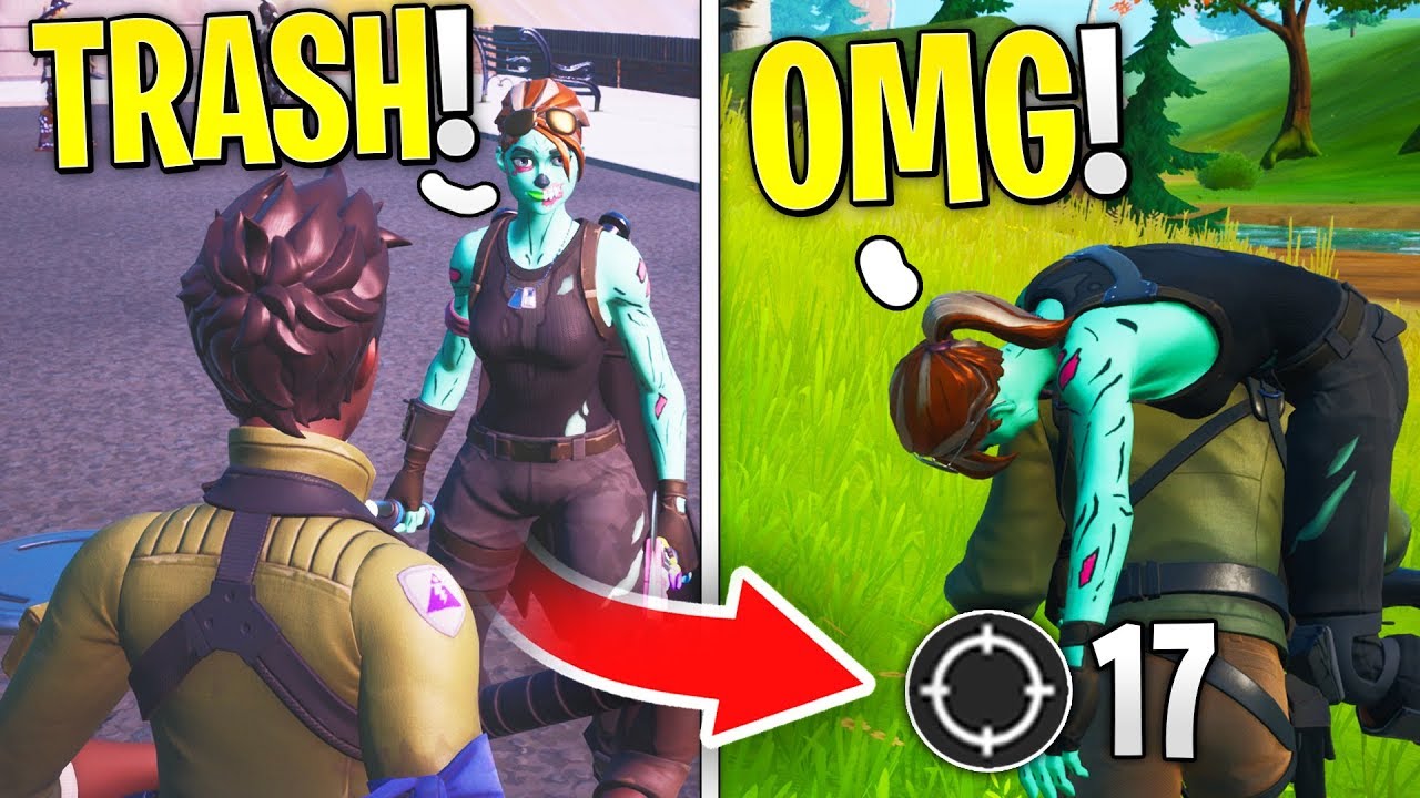 I Pretended to Be a DEFAULT In Random Duos then CARRIED... (Fortnite Chapter 2)