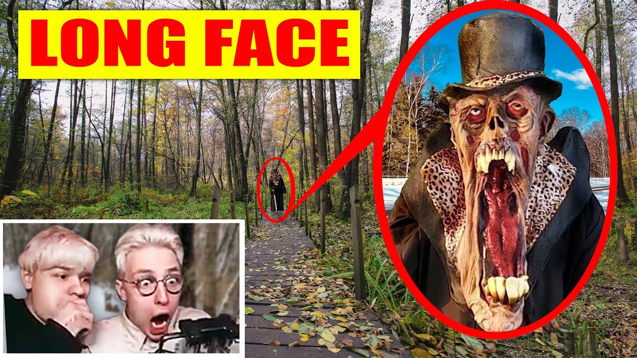 DRONE catches LONG FACE the Demon Following Us in The Forest !!  *we saw him*