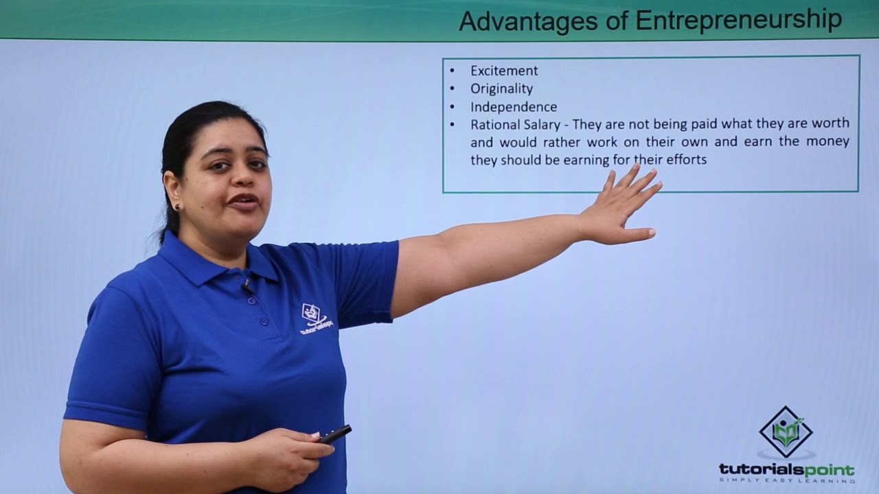 Class 11th – Advantages and Disadvantages Entrepreneurship | Entrepreneurship | Tutorials Point