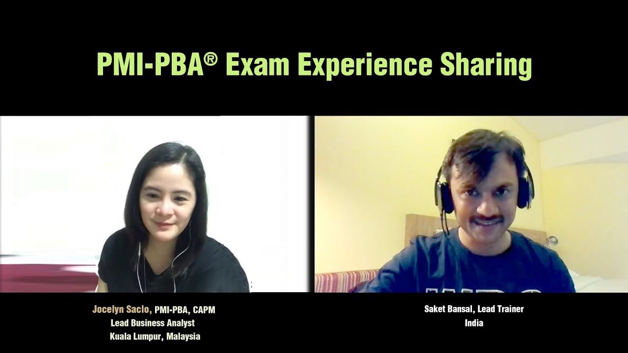 PMI-PBA exam experience