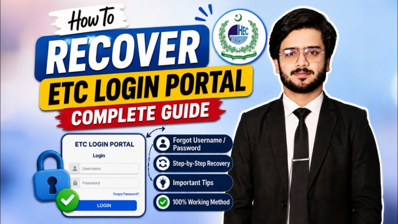 How to Recover ETC Login Portal | Complete guide | LAT 2026 ⚖️