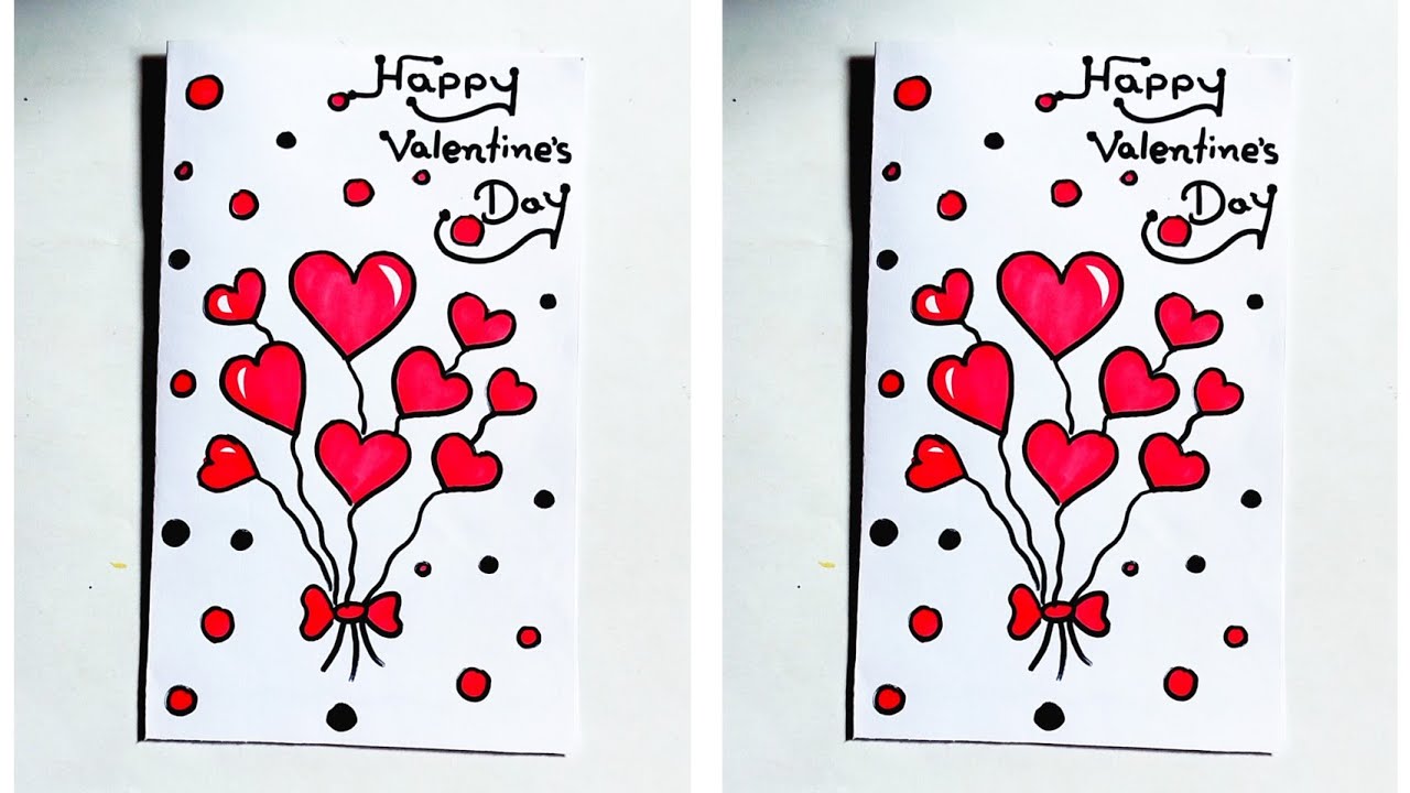 DIY cute 😍 Valentines Day card making idea 2026 / Easy & beautiful white paper love greeting card