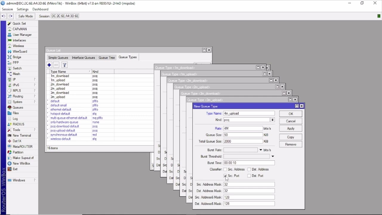 How to control Bandwidth in Mikrotik router using PCQ and Simple Queues