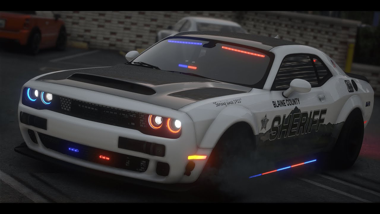 Police Dodge Challenger Demon | FiveM | Debadged Vehicle