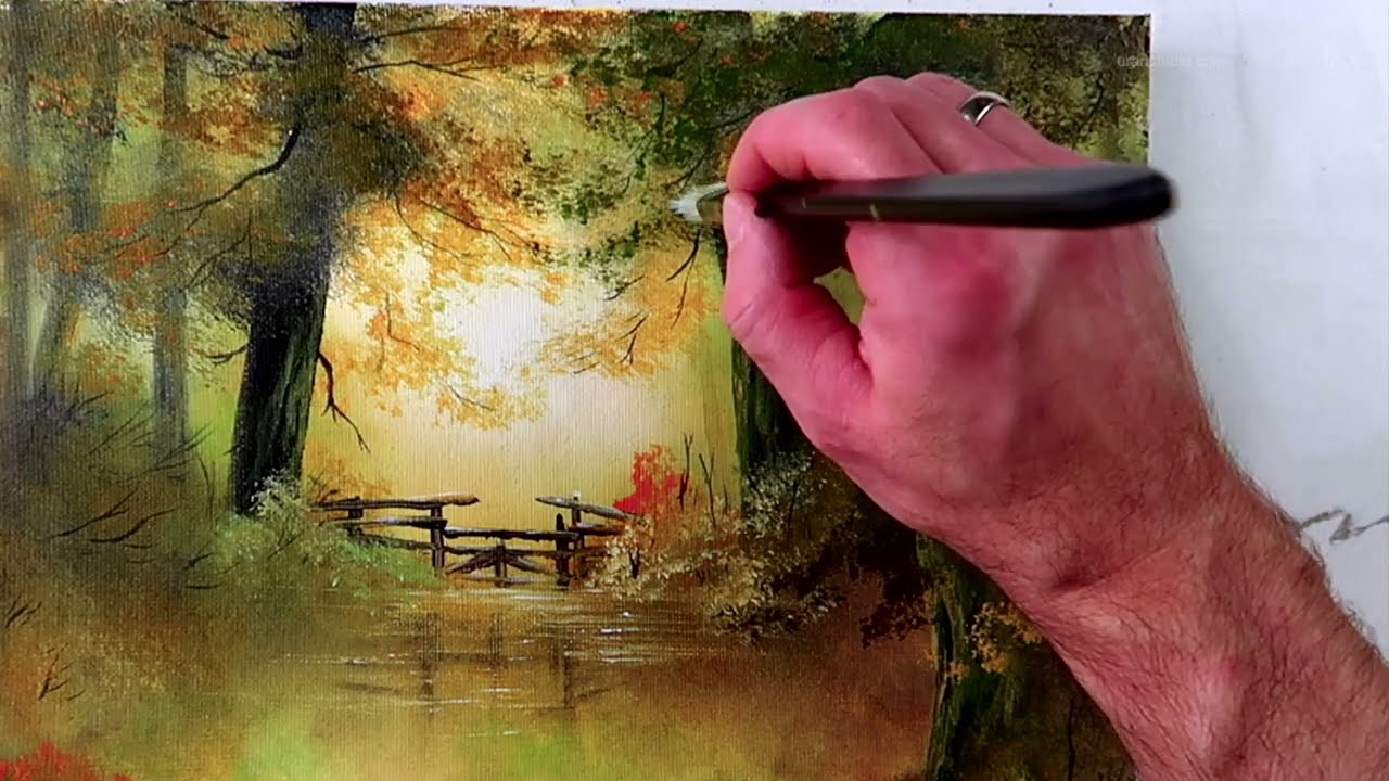 Autumn Forest Gate | Easy Acrylic Painting Tutorial for Beginners