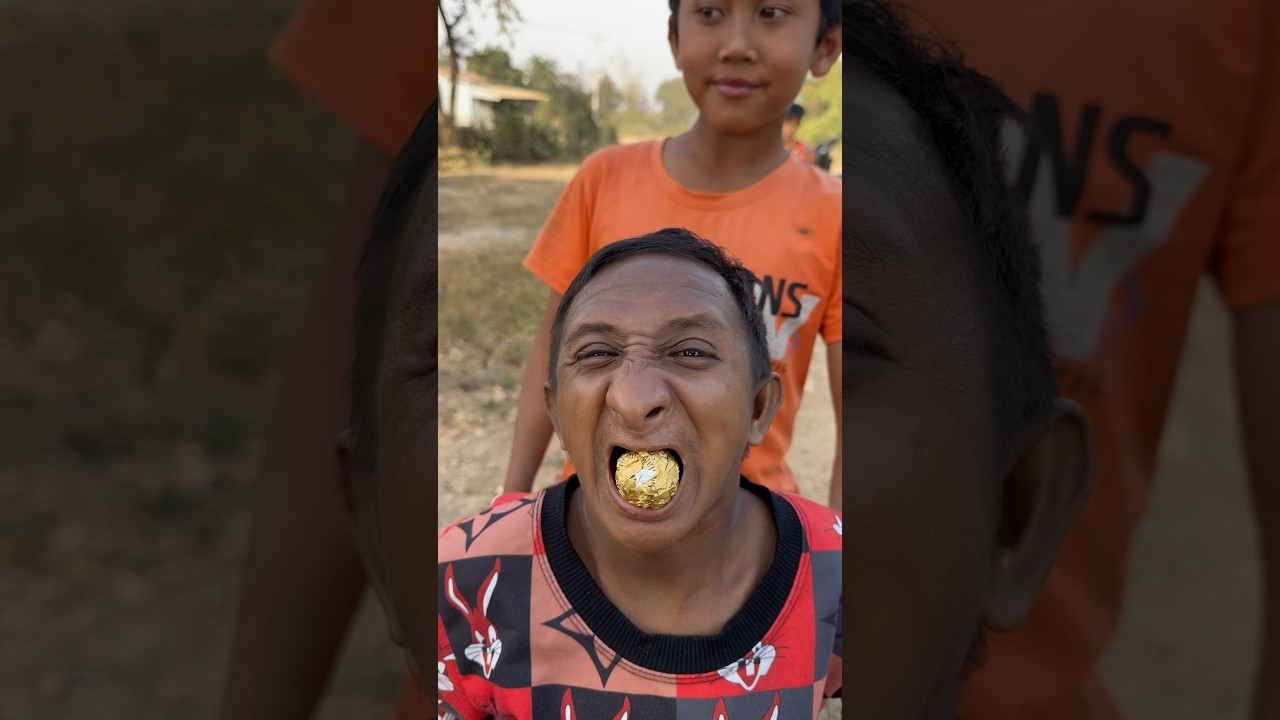 Yummy Bites Golden 24k Chocolate 🍫 Ball Nuggets eating by #masterlee |#viralvideo #shorts #fyp