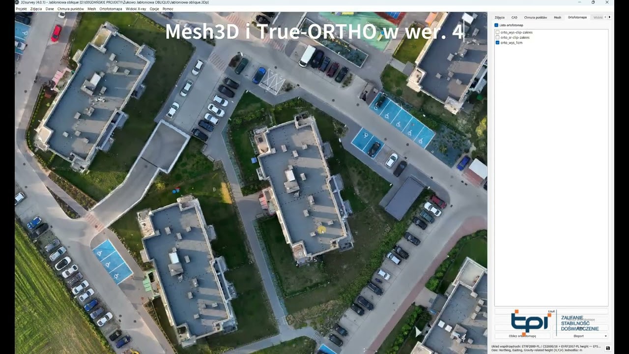 Oprogramowanie fotogrametryczne 3Dsurvey - nowe funkcje i ulepszenia