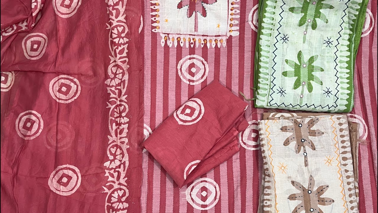 Khadi cotton kantha work❤️gajii silk dupptta ☎️935718996. || #viral #wholesale