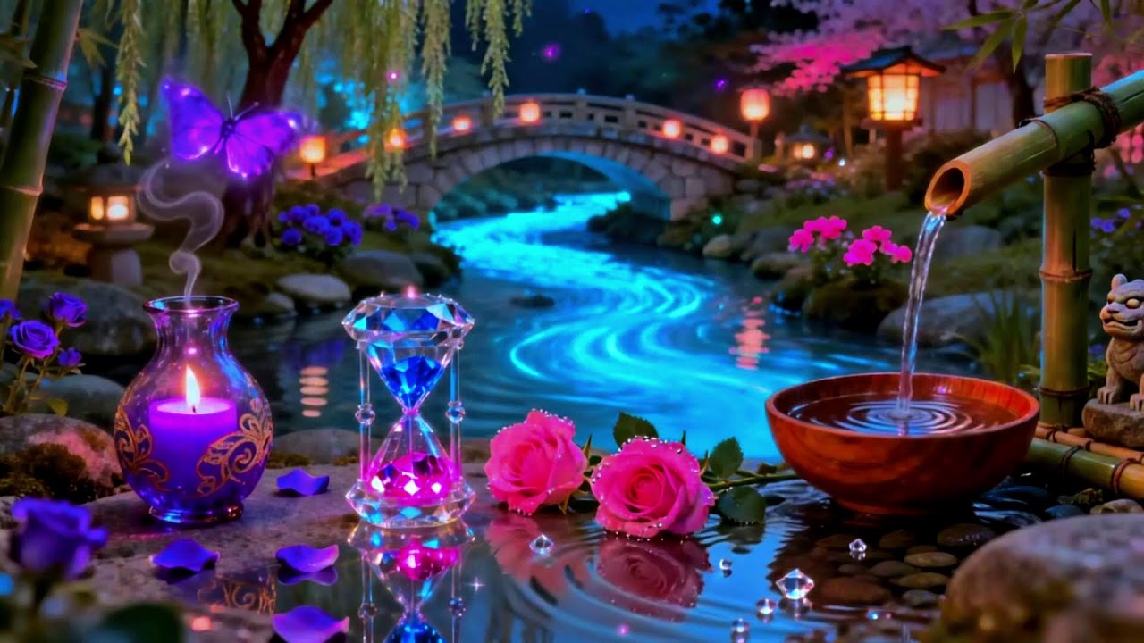 Relaxing Japanese Garden Music ?? Flowing Water Sounds for Calm Mind & Stress Relief