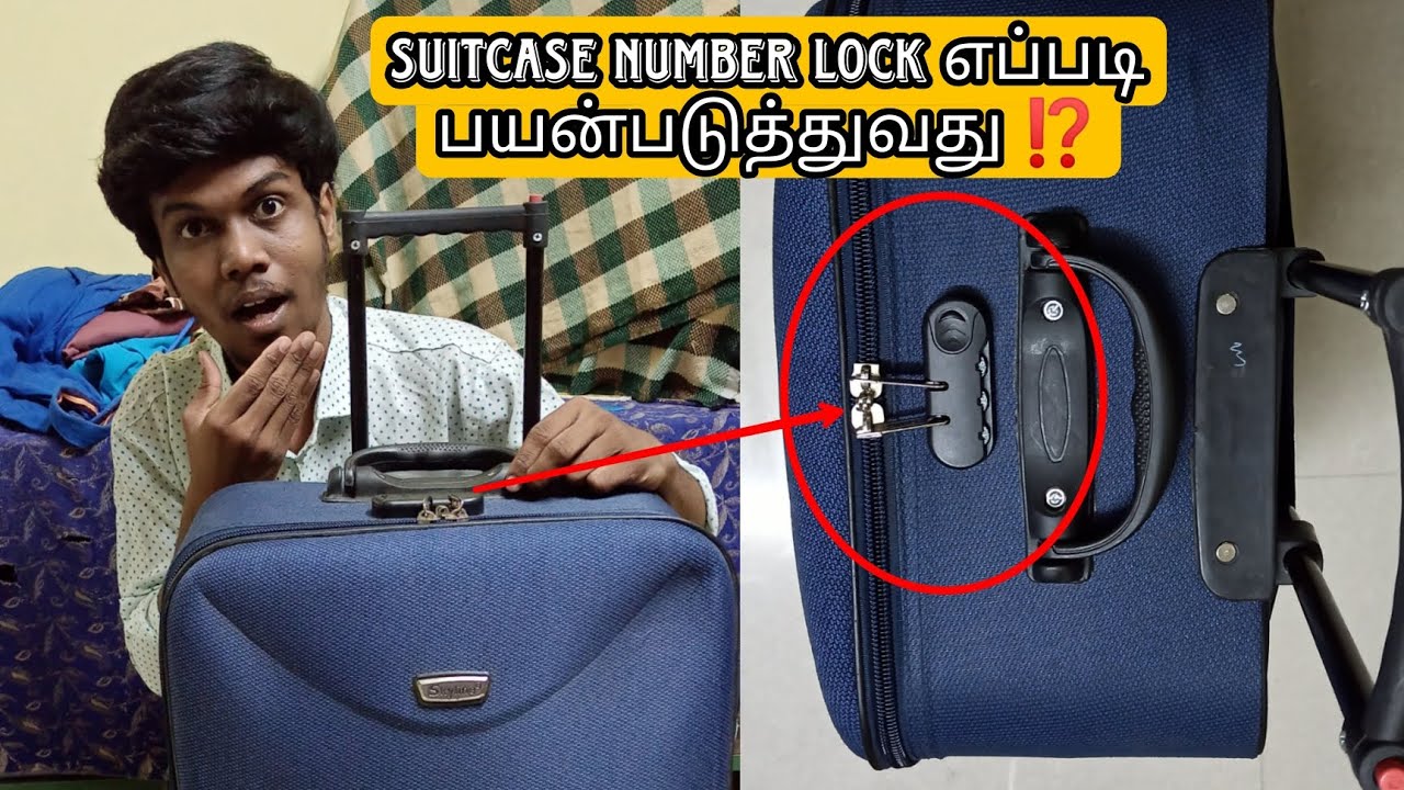 How to use suitcase number lock system💯 |சூட்கேஸ் லாக் திறப்பது எப்படி? |Harish kumar|HK|Tamil