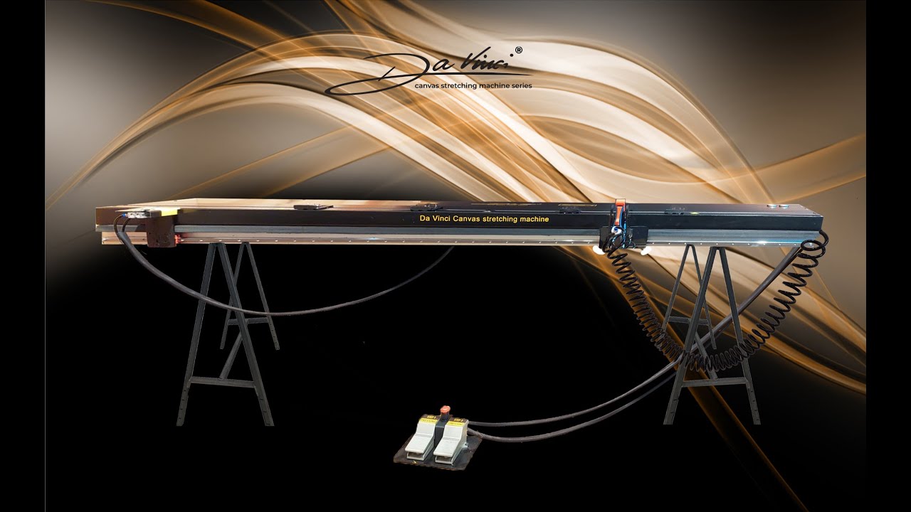 Canvas Stretching Machine - Davinci 520HR250 Max - Best price - How to stretch a large canvas