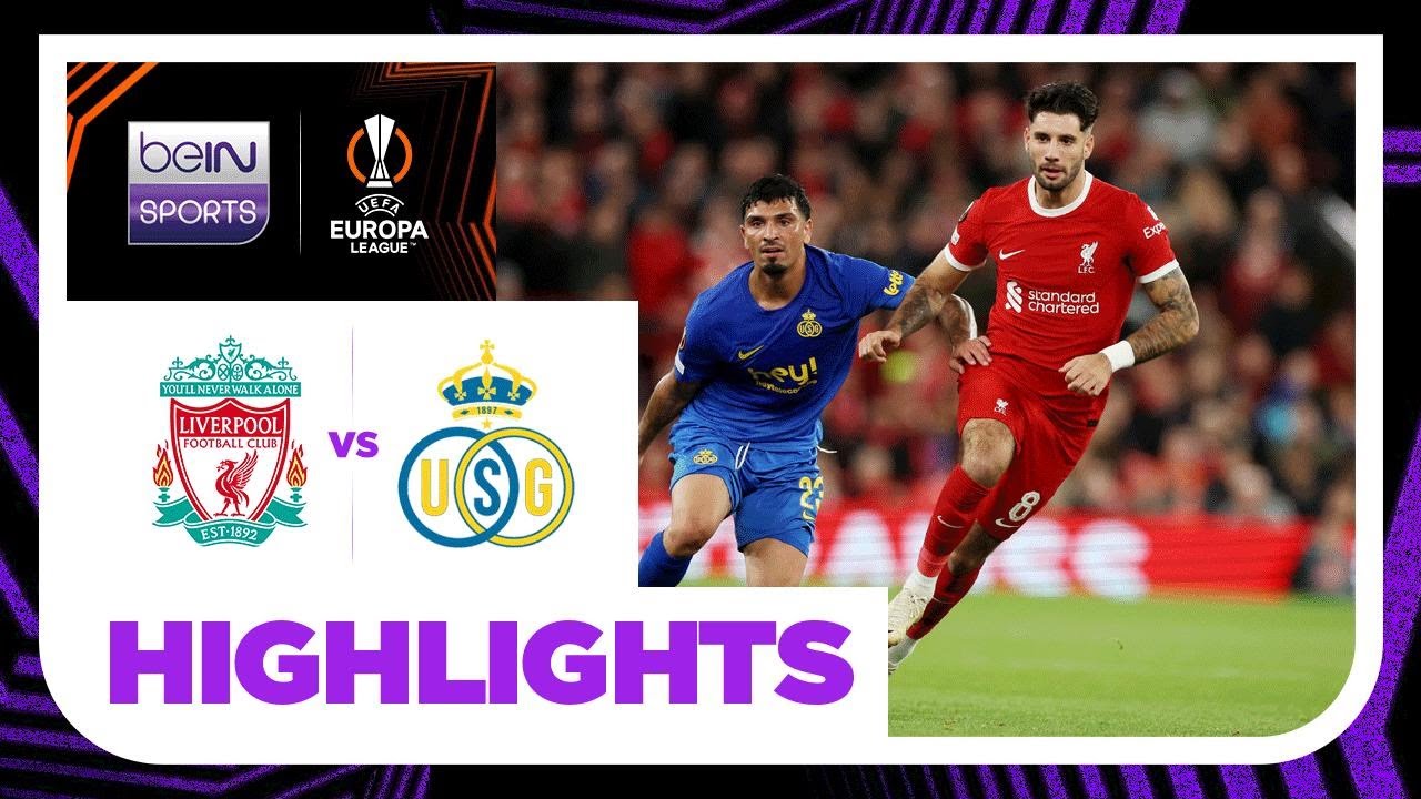 Liverpool v Union Saint-Gilloise | Europa League | Match Highlights