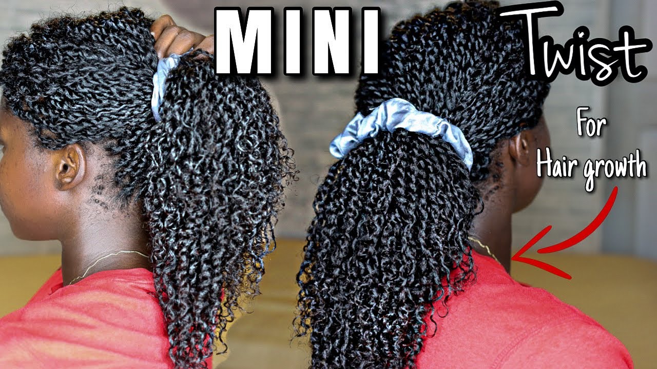 MINI TWIST FOR GROWTH!! DO THIS LOW MANIPULATION HAIRSTYLE FOR HAIR GROWTH AND LENGTH RETENTION