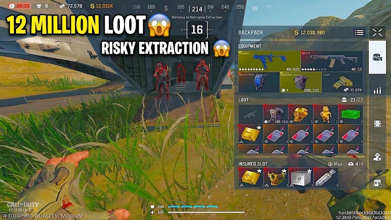 Most Risky Extraction Ever With $12 Milion Loot in CODM DMZ! 😱🚨