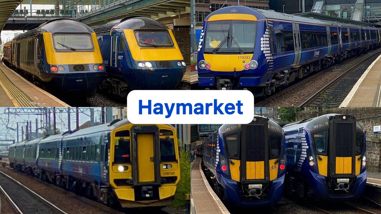 Trains at Haymarket | 08/07/2023