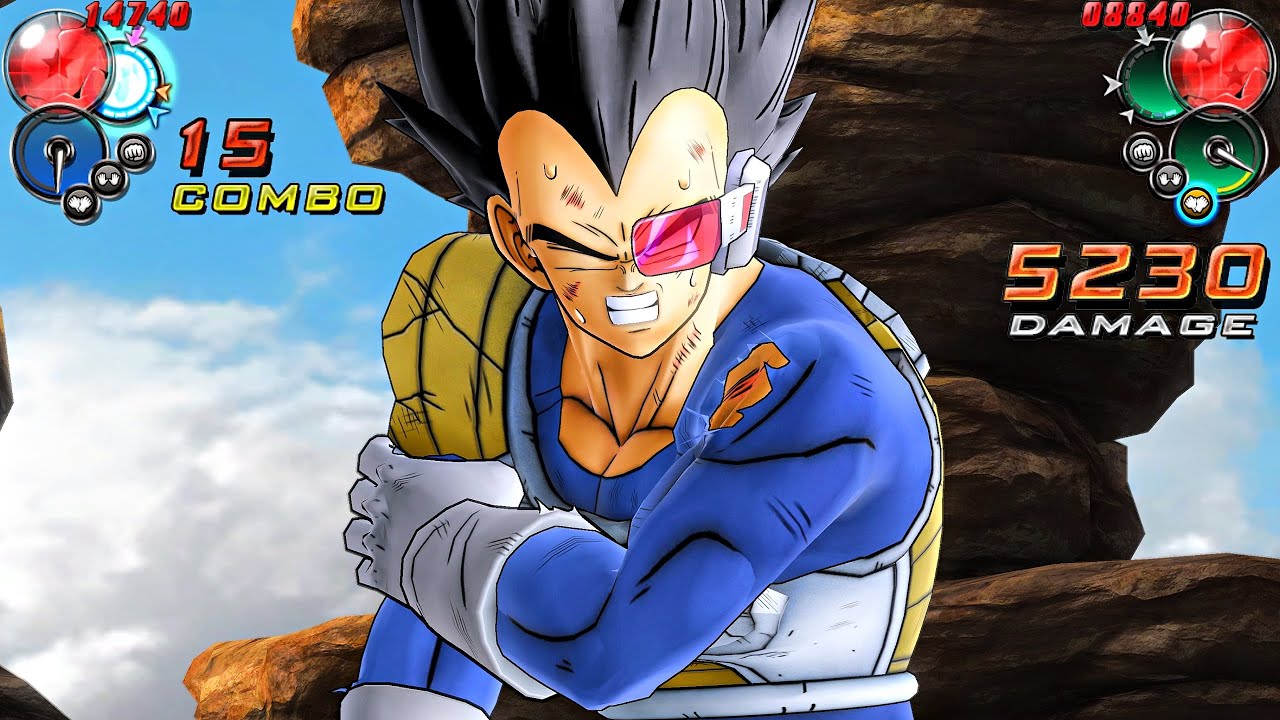 Dragon Ball Z Ultimate Tenkaichi - GOKU vs. NAPPA & VEGETA (Scouter)  [Requested] #dragonballz