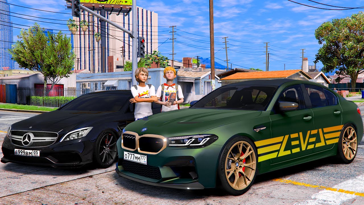 ОПЕРСКАЯ ЕЗДА В GTA 5 - ГОНКА M5 CS ПРОТИВ CLS! МНЕ ПОДАРИЛИ САМУЮ БЫСТРУЮ BMW M5 ТАМАЕВА! 🌊ВОТЕР