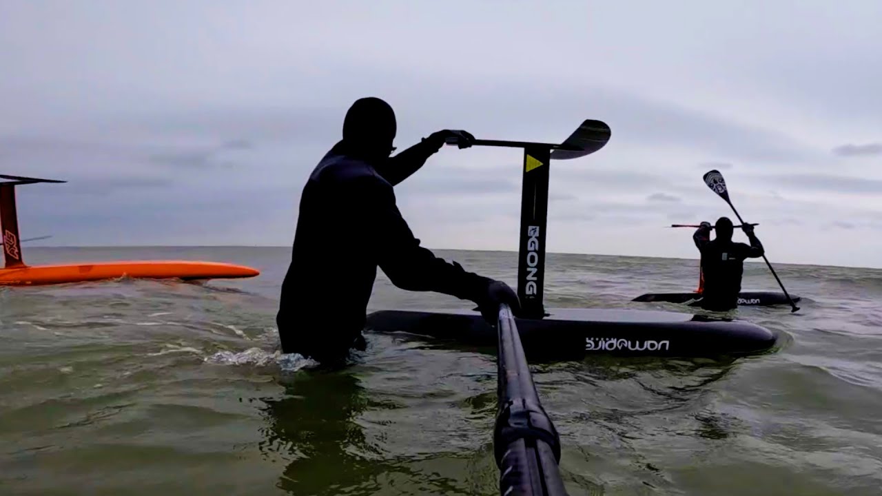 First Downwind Attempts in 25 knots +