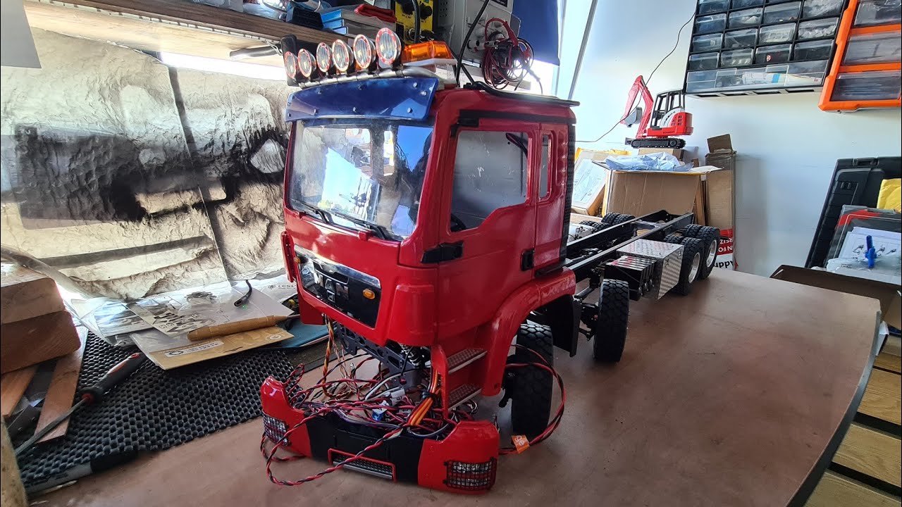 MAN 8X8 roller truck,  lesu kit, 1/14 scale chassis and cab suspension. E2