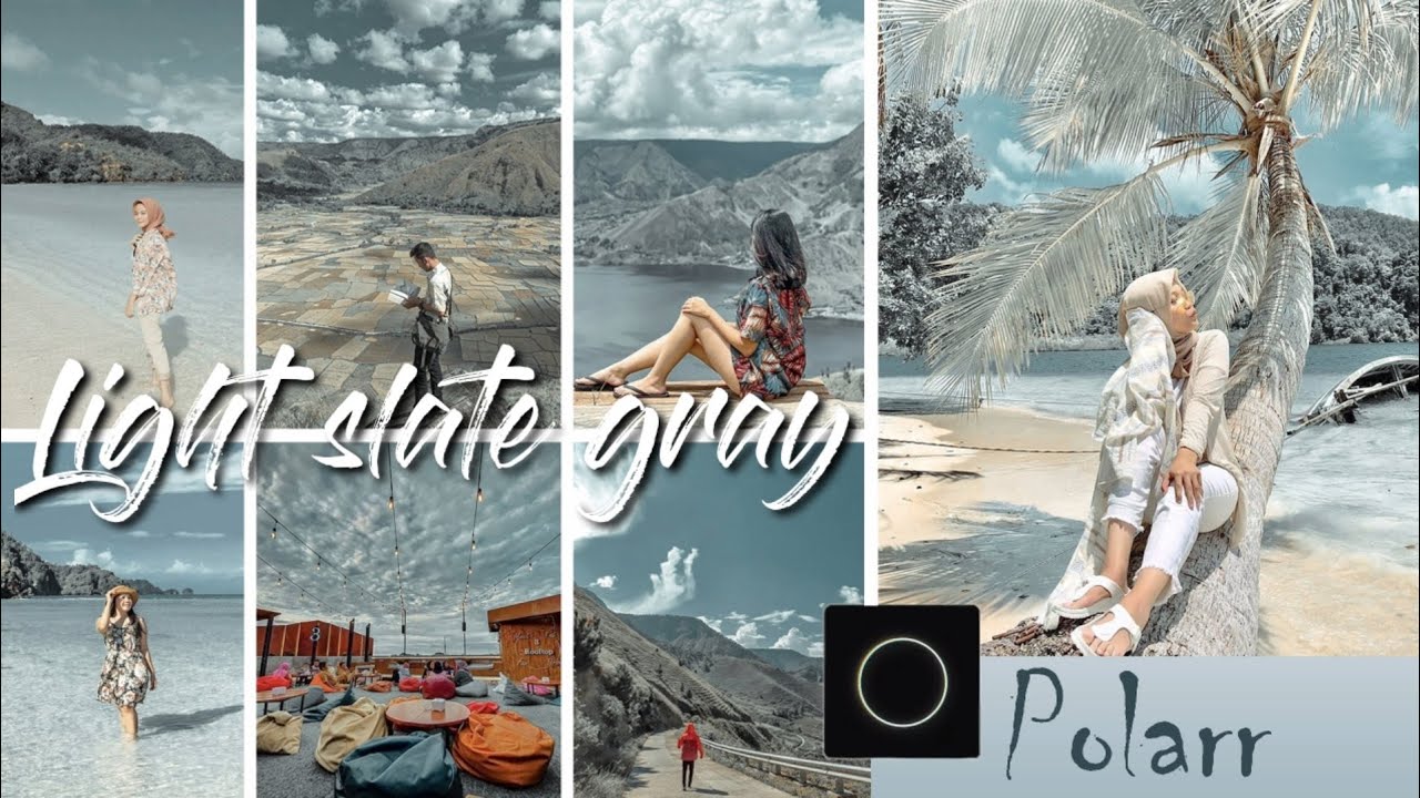 Cara edit foto pakai hp | light slate gray || Polarr Photo Editor